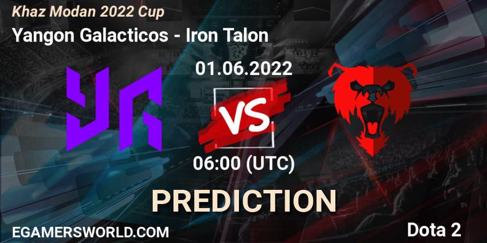 Yangon Galacticos vs Iron Talon: Match Prediction. 01.06.2022 at 06:02, Dota 2, Khaz Modan 2022 Cup