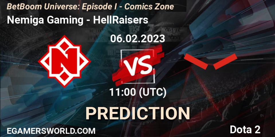 Nemiga Gaming vs HellRaisers: Match Prediction. 06.02.23, Dota 2, BetBoom Universe: Episode I - Comics Zone