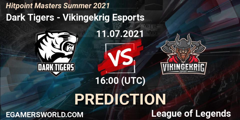 Dark Tigers vs Vikingekrig Esports: Match Prediction. 11.07.2021 at 17:00, LoL, Hitpoint Masters Summer 2021