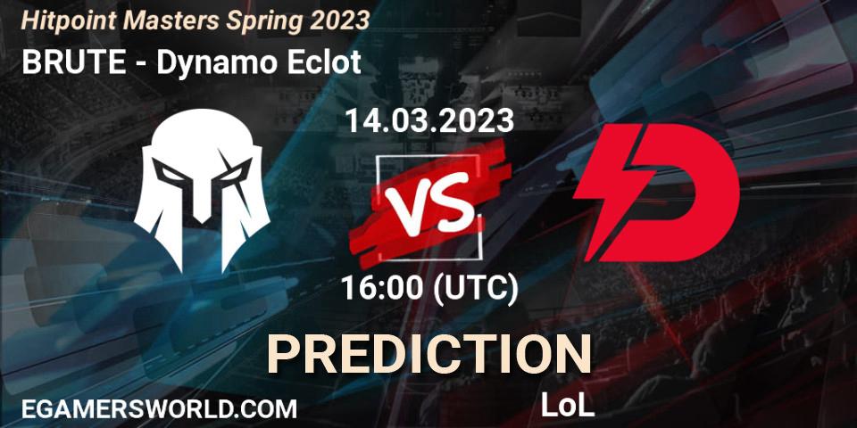 BRUTE vs Dynamo Eclot: Match Prediction. 17.02.23, LoL, Hitpoint Masters Spring 2023