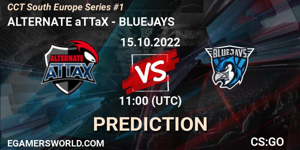 ALTERNATE aTTaX vs BLUEJAYS: Match Prediction. 15.10.2022 at 11:00, Counter-Strike (CS2), CCT South Europe Series #1