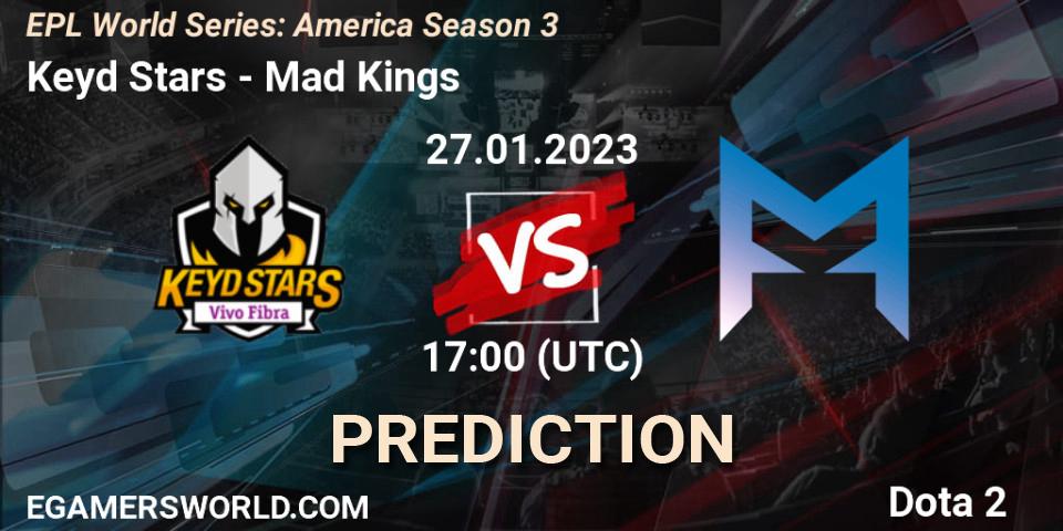 Keyd Stars vs Mad Kings: Match Prediction. 27.01.2023 at 20:00, Dota 2, EPL World Series: America Season 3