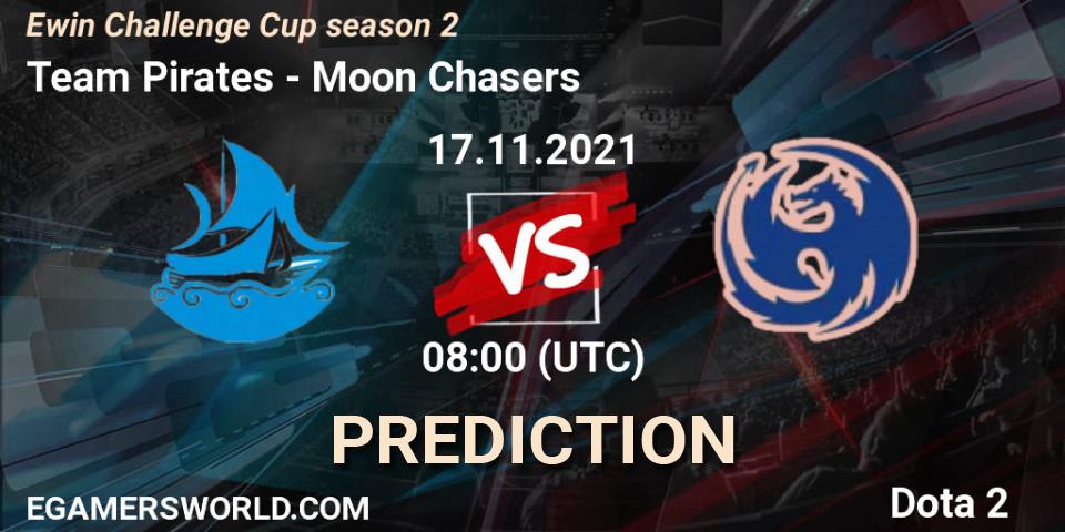 Team Pirates vs Moon Chasers: Match Prediction. 17.11.2021 at 08:39, Dota 2, Ewin Challenge Cup season 2