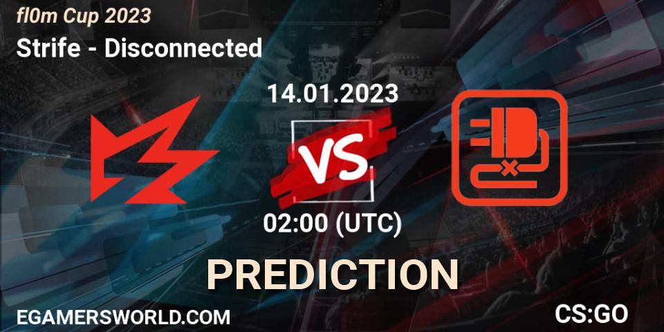 Strife vs Disconnected: Match Prediction. 14.01.23, CS2 (CS:GO), fl0m Cup 2023