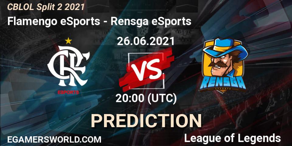 Flamengo eSports vs Rensga eSports: Match Prediction. 26.06.2021 at 20:00, LoL, CBLOL Split 2 2021
