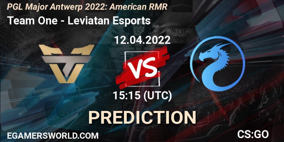 Team One vs Leviatan Esports: Match Prediction. 12.04.2022 at 15:15, Counter-Strike (CS2), PGL Major Antwerp 2022: American RMR