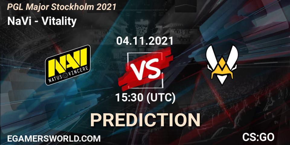 NaVi vs Vitality: Match Prediction. 05.11.2021 at 19:05, Counter-Strike (CS2), PGL Major Stockholm 2021