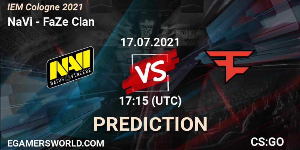 NaVi vs FaZe Clan: Match Prediction. 17.07.2021 at 18:30, Counter-Strike (CS2), IEM Cologne 2021