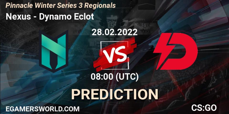 Nexus vs Dynamo Eclot: Match Prediction. 28.02.22, CS2 (CS:GO), Pinnacle Winter Series 3 Regionals