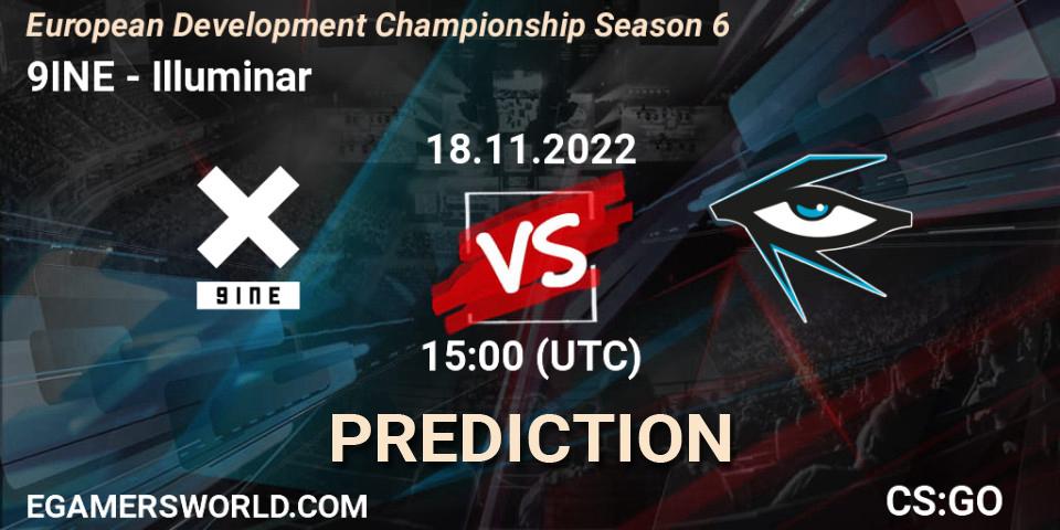 9INE vs Illuminar: Match Prediction. 18.11.2022 at 15:00, Counter-Strike (CS2), European Development Championship Season 6