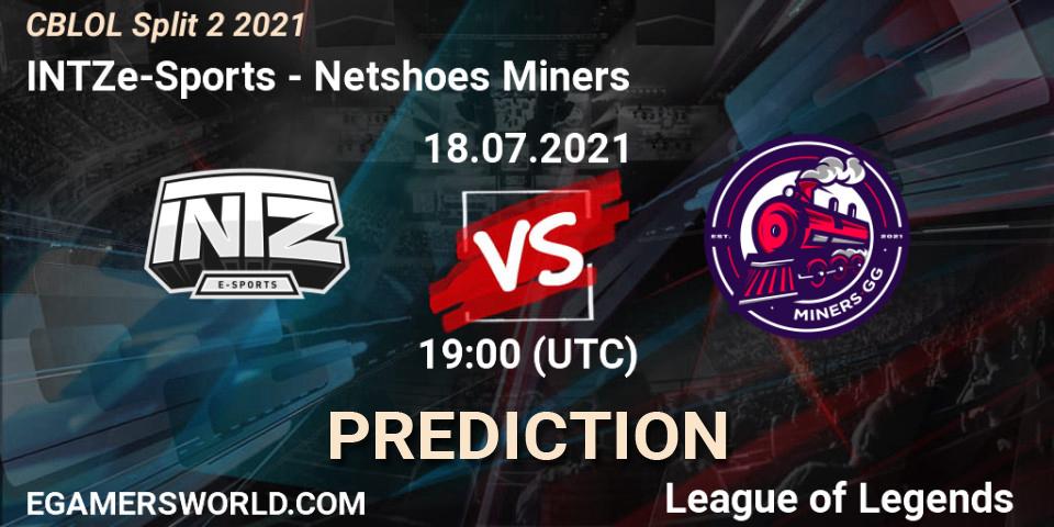 INTZ e-Sports vs Netshoes Miners: Match Prediction. 18.07.2021 at 19:00, LoL, CBLOL Split 2 2021