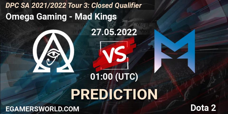 Omega Gaming vs Mad Kings: Match Prediction. 27.05.2022 at 01:11, Dota 2, DPC SA 2021/2022 Tour 3: Closed Qualifier