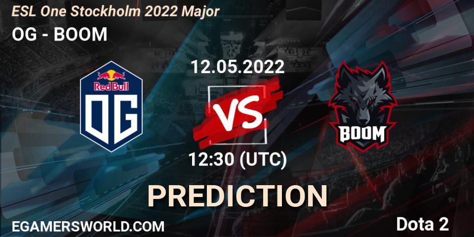 OG vs BOOM: Match Prediction. 12.05.22, Dota 2, ESL One Stockholm 2022 Major