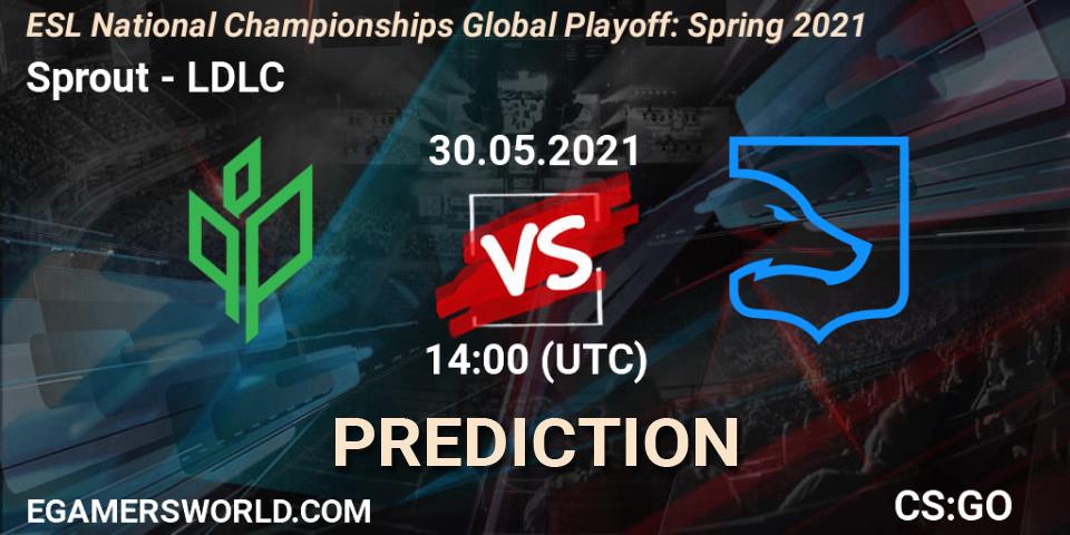Sprout vs LDLC: Match Prediction. 30.05.2021 at 14:00, Counter-Strike (CS2), ESL National Championships Global Playoff: Spring 2021