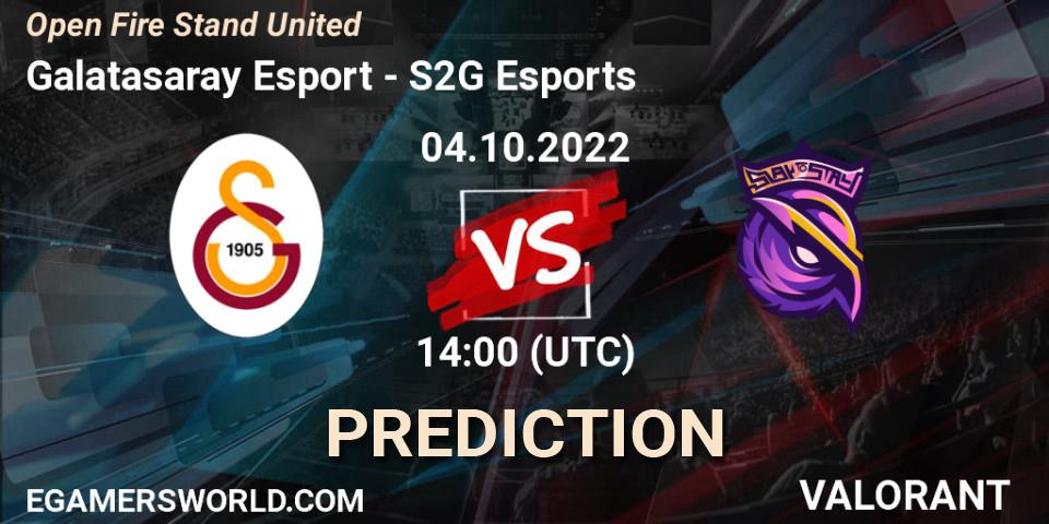 Galatasaray Esport vs S2G Esports: Match Prediction. 04.10.2022 at 14:00, VALORANT, Open Fire Stand United