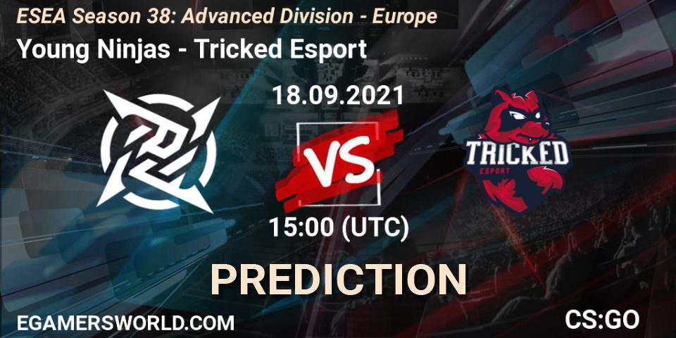Young Ninjas vs Tricked Esport: Match Prediction. 18.09.2021 at 15:00, Counter-Strike (CS2), ESEA Season 38: Advanced Division - Europe