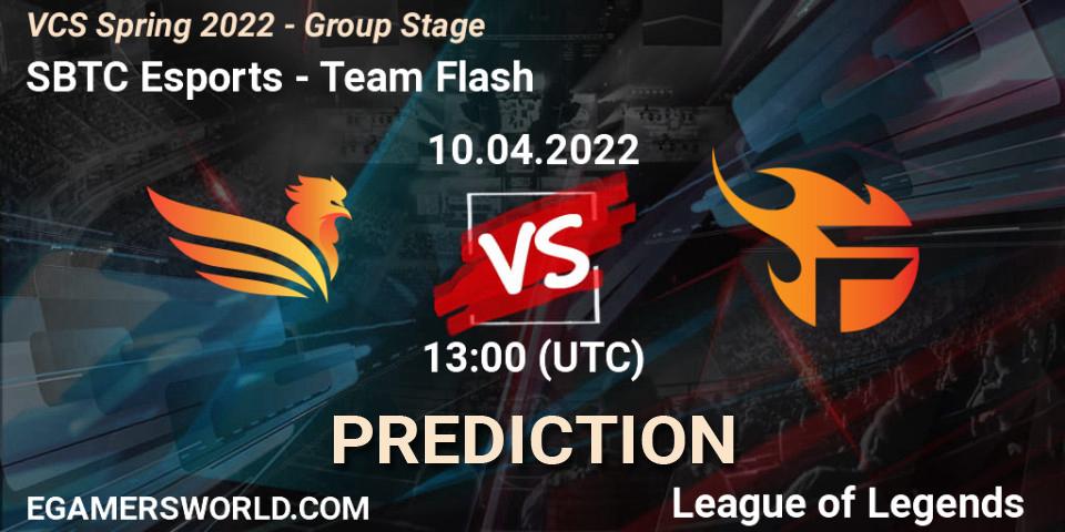 SBTC Esports vs Team Flash: Match Prediction. 09.04.2022 at 13:00, LoL, VCS Spring 2022 - Group Stage 
