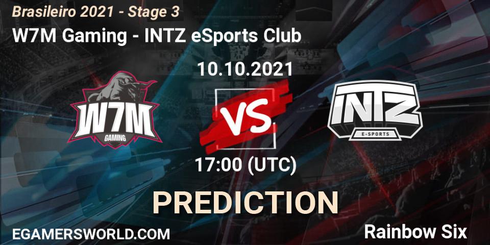 W7M Gaming vs INTZ eSports Club: Match Prediction. 10.10.2021 at 17:00, Rainbow Six, Brasileirão 2021 - Stage 3