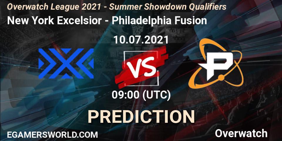 New York Excelsior vs Philadelphia Fusion: Match Prediction. 10.07.21, Overwatch, Overwatch League 2021 - Summer Showdown Qualifiers