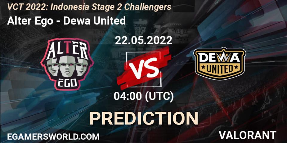 Alter Ego vs Dewa United: Match Prediction. 22.05.2022 at 04:00, VALORANT, VCT 2022: Indonesia Stage 2 Challengers