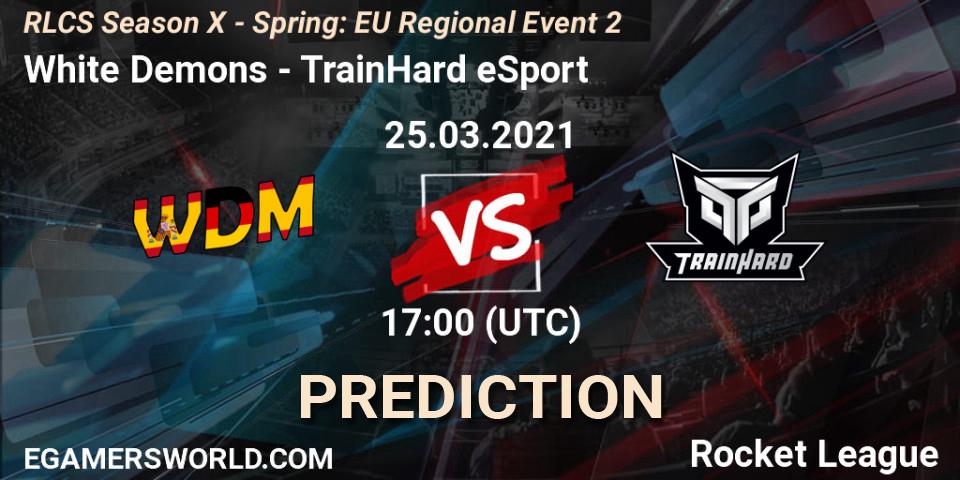 White Demons vs TrainHard eSport: Match Prediction. 25.03.2021 at 17:00, Rocket League, RLCS Season X - Spring: EU Regional Event 2