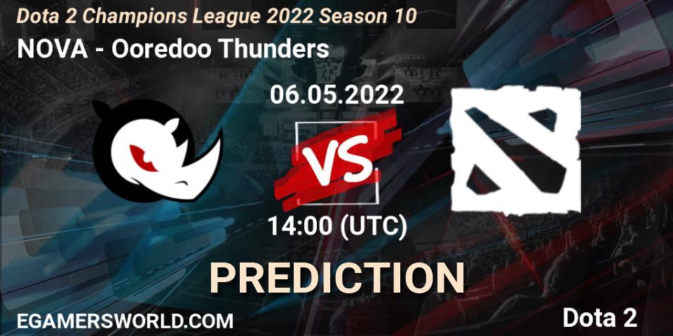 NOVA vs Ooredoo Thunders: Match Prediction. 06.05.2022 at 14:12, Dota 2, Dota 2 Champions League 2022 Season 10 