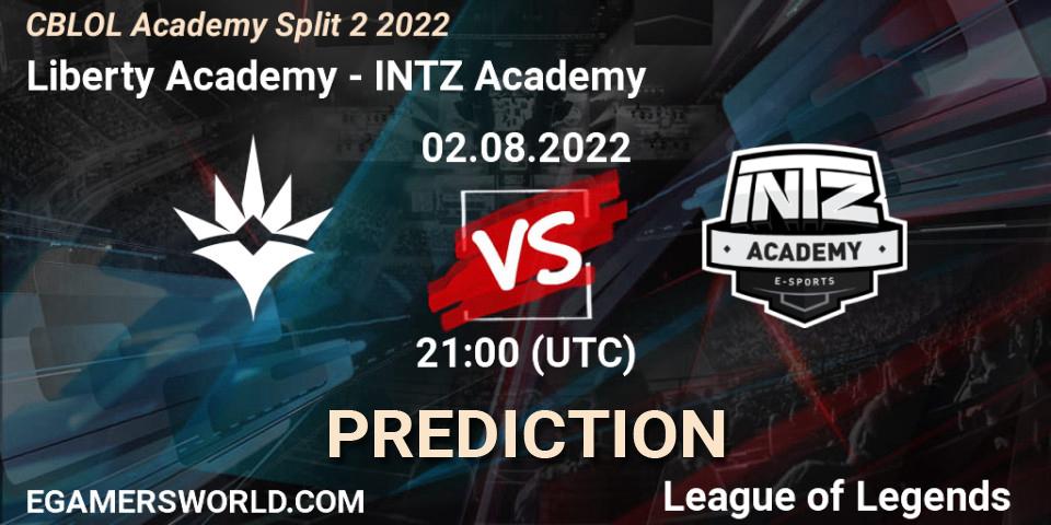 Liberty Academy vs INTZ Academy: Match Prediction. 02.08.2022 at 21:00, LoL, CBLOL Academy Split 2 2022