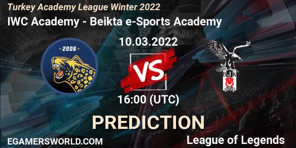 IWC Academy vs Beşiktaş e-Sports Academy: Match Prediction. 10.03.2022 at 16:00, LoL, Turkey Academy League Winter 2022
