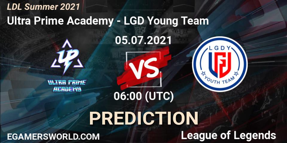 Ultra Prime Academy vs LGD Young Team: Match Prediction. 05.07.2021 at 06:00, LoL, LDL Summer 2021