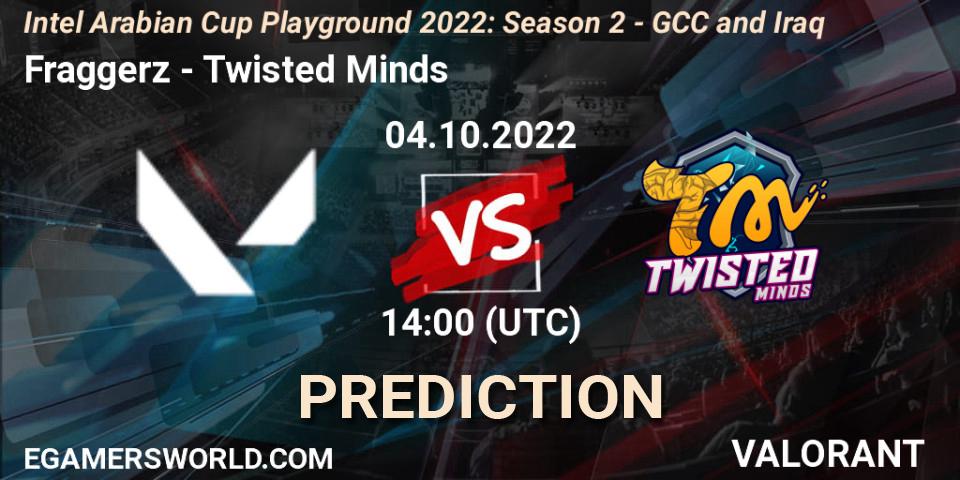 Fraggerz vs Twisted Minds: Match Prediction. 04.10.2022 at 14:00, VALORANT, Intel Arabian Cup Playground 2022: Season 2 - GCC and Iraq