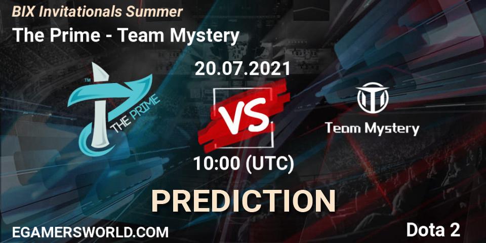 The Prime vs Team Mystery: Match Prediction. 20.07.2021 at 10:26, Dota 2, BIX Invitationals Summer