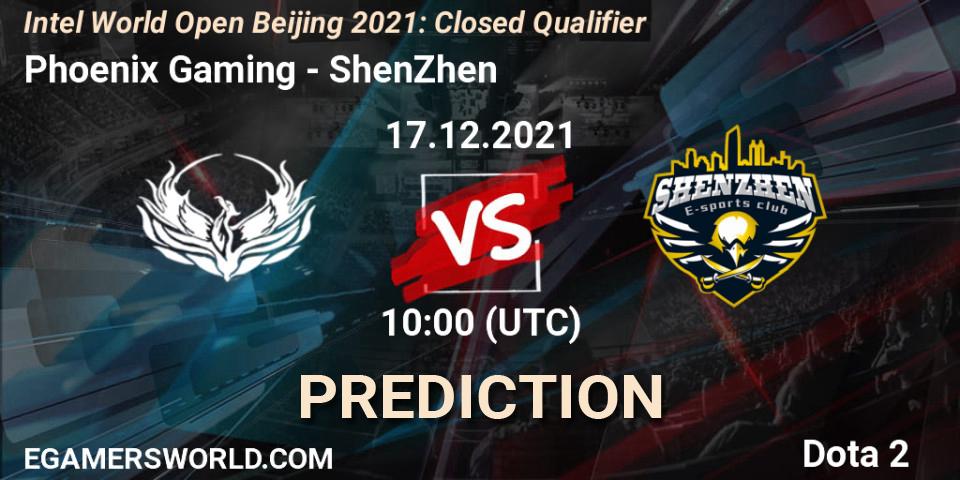 Phoenix Gaming vs ShenZhen: Match Prediction. 17.12.2021 at 10:15, Dota 2, Intel World Open Beijing: Closed Qualifier