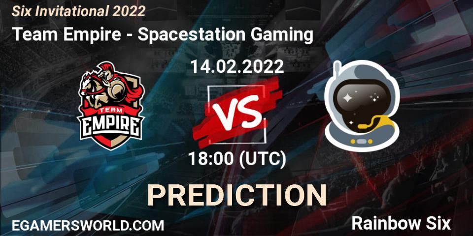 Team Empire vs Spacestation Gaming: Match Prediction. 14.02.22, Rainbow Six, Six Invitational 2022