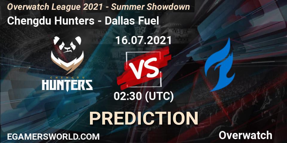 Chengdu Hunters vs Dallas Fuel: Match Prediction. 16.07.2021 at 01:00, Overwatch, Overwatch League 2021 - Summer Showdown