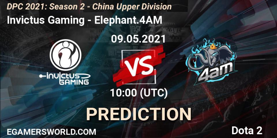 Invictus Gaming vs Elephant.4AM: Match Prediction. 09.05.2021 at 09:55, Dota 2, DPC 2021: Season 2 - China Upper Division