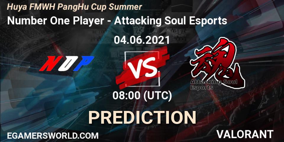 Number One Player vs Attacking Soul Esports: Match Prediction. 04.06.2021 at 08:00, VALORANT, Huya FMWH PangHu Cup Summer