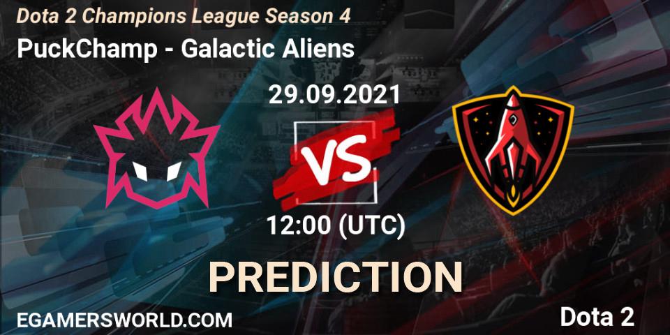 PuckChamp vs Galactic Aliens: Match Prediction. 29.09.2021 at 12:06, Dota 2, Dota 2 Champions League Season 4