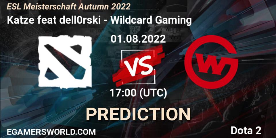 Katze feat dell0rski vs Wildcard Gaming: Match Prediction. 01.08.2022 at 17:05, Dota 2, ESL Meisterschaft Autumn 2022