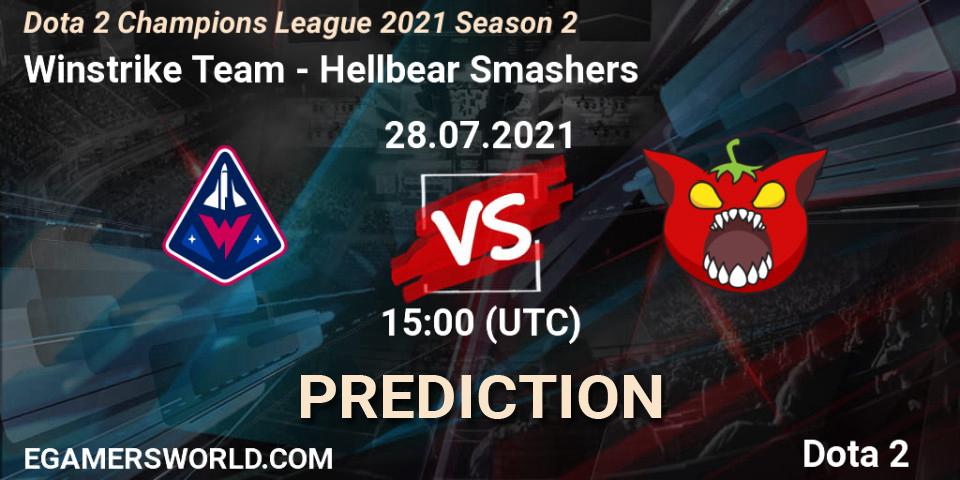 Winstrike Team vs Hellbear Smashers: Match Prediction. 28.07.2021 at 15:00, Dota 2, Dota 2 Champions League 2021 Season 2