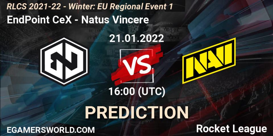 EndPoint CeX vs Natus Vincere: Match Prediction. 21.01.2022 at 16:00, Rocket League, RLCS 2021-22 - Winter: EU Regional Event 1