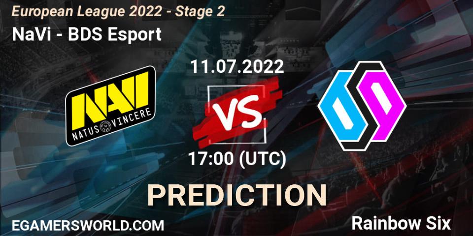 NaVi vs BDS Esport: Match Prediction. 11.07.22, Rainbow Six, European League 2022 - Stage 2