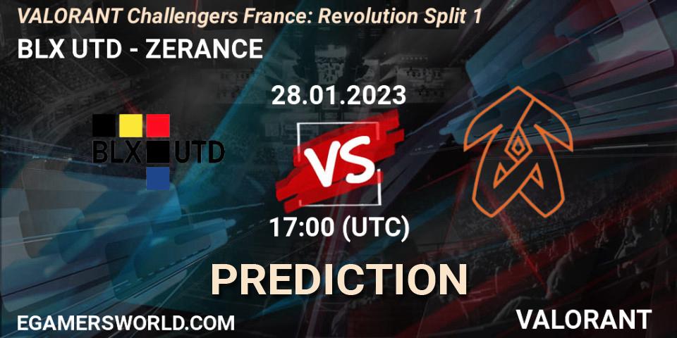 BLX UTD vs ZERANCE: Match Prediction. 28.01.23, VALORANT, VALORANT Challengers 2023 France: Revolution Split 1