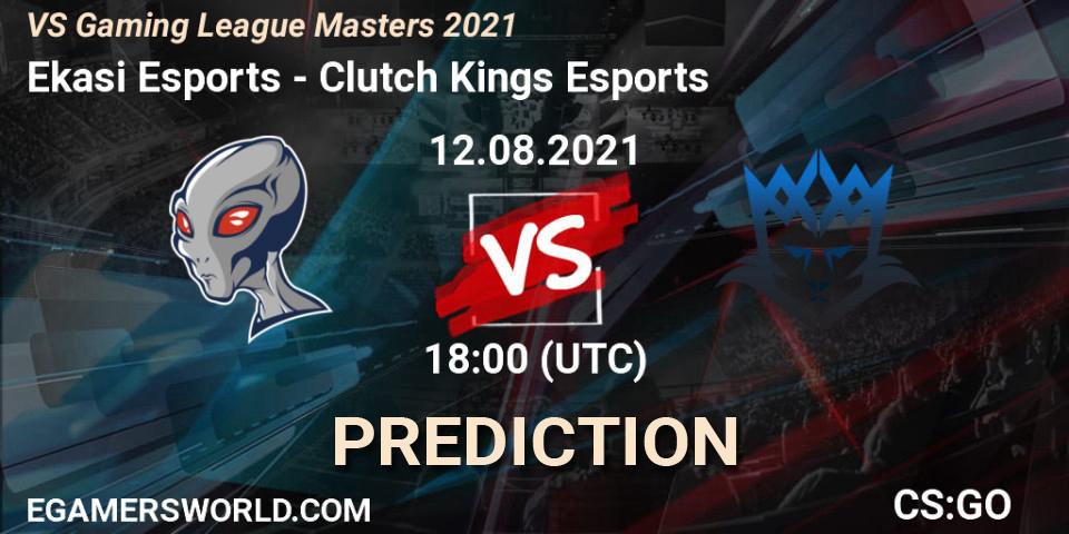 Ekasi Esports vs Clutch Kings Esports: Match Prediction. 12.08.2021 at 18:00, Counter-Strike (CS2), VS Gaming League Masters 2021