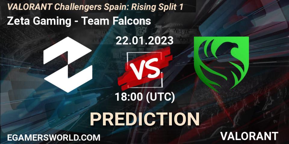 Zeta Gaming vs Falcons: Match Prediction. 17.01.23, VALORANT, VALORANT Challengers 2023 Spain: Rising Split 1