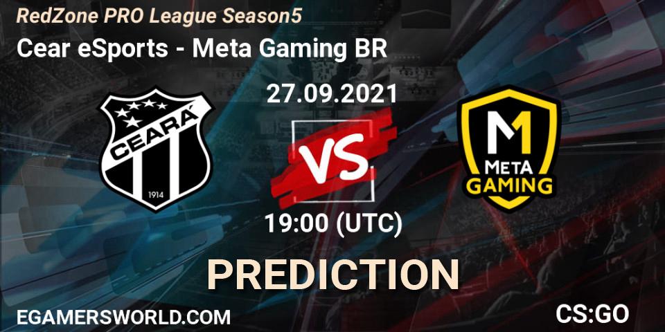 Ceará eSports vs Meta Gaming BR: Match Prediction. 27.09.2021 at 19:00, Counter-Strike (CS2), RedZone PRO League Season 5