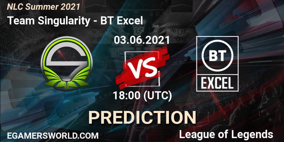 Team Singularity vs BT Excel: Match Prediction. 03.06.2021 at 18:00, LoL, NLC Summer 2021