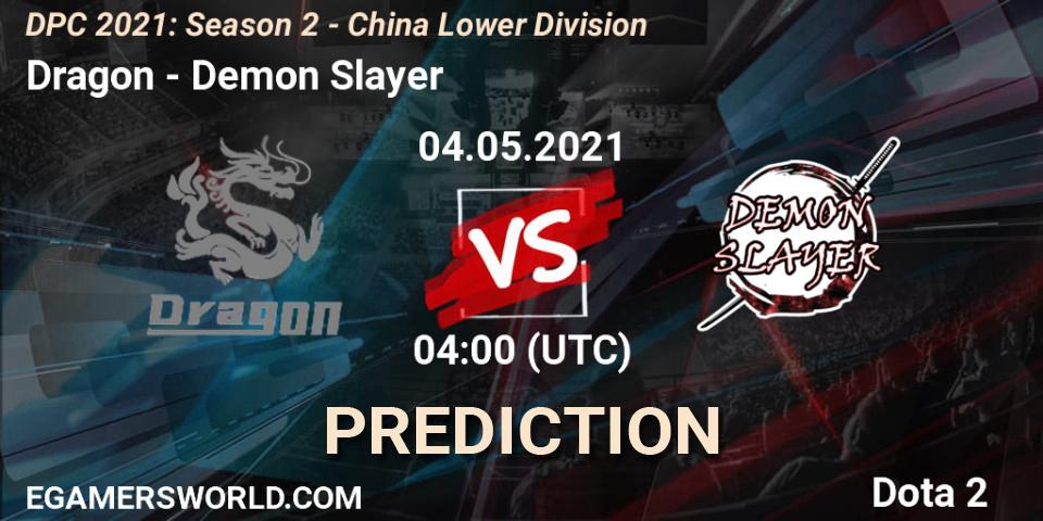 Dragon vs Demon Slayer: Match Prediction. 04.05.2021 at 04:00, Dota 2, DPC 2021: Season 2 - China Lower Division