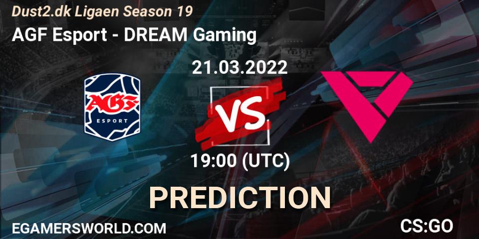 AGF Esport vs DREAM Gaming: Match Prediction. 21.03.22, CS2 (CS:GO), Dust2.dk Ligaen Season 19