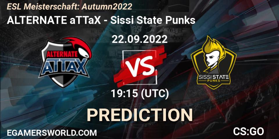 ALTERNATE aTTaX vs Sissi State Punks: Match Prediction. 22.09.2022 at 19:15, Counter-Strike (CS2), ESL Meisterschaft: Autumn 2022