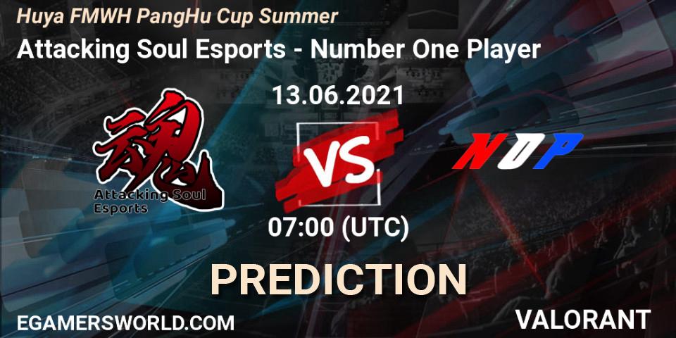 Attacking Soul Esports vs Number One Player: Match Prediction. 13.06.2021 at 07:00, VALORANT, Huya FMWH PangHu Cup Summer